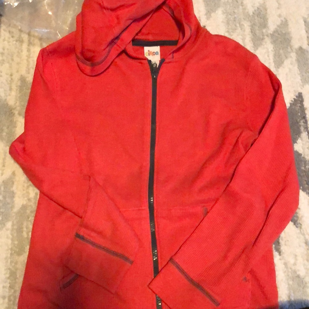 Waffle boys size 8/10  zip sweater shirt